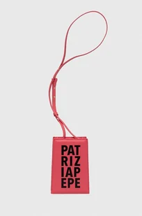 Patrizia Pepe torebka skórzana kolor różowy - Torebki damskie - miniaturka - grafika 1