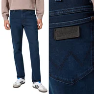 Spodnie męskie - Wrangler RIVER regular tapered Indigo Noir ciemne spodnie jeansowe W32 L32 - miniaturka - grafika 1