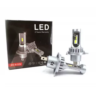 H4 Żarówki Led 9V-32V Canbus Csp 2Szt 2X 8000Lm Białe Mocne - Żarówki samochodowe - miniaturka - grafika 1