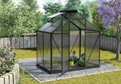 Szklarnie ogrodowe - VITAVIA szklarnia TRITON 2500 PC 6 mm czarna - miniaturka - grafika 1