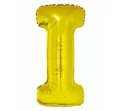 Balony i akcesoria - Go Balon foliowy litera I 85 cm FG-L85ZI - miniaturka - grafika 1