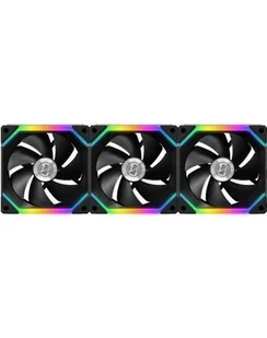 Lian Li UNI FAN SL120 RGB PWM Fan, 3er Pack include Controller - 120mm, czarny - Wentylatory komputerowe - miniaturka - grafika 1