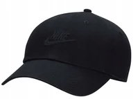 Czapki i chusty sportowe męskie - Czapka Z Daszkiem Nike Fb5368-010 Czarna Bawełniana L/Xl - miniaturka - grafika 1
