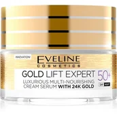 Serum do twarzy - GOLD LIFT EXPERT LUKSUSOWY MULTI-ODŻYWCZY KREM-SERUM 50+ - miniaturka - grafika 1