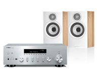 Zestawy stereo - Yamaha R-N600A (srebrny) + 607 S3 (dąb) - miniaturka - grafika 1