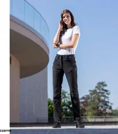 Spodnie sportowe damskie - Ardon Damskie spodnie softshellowe CITYCONIC materiał Nylon/Elastan czarne wodoodporne 38 - miniaturka - grafika 1