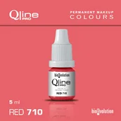 Pozostałe akcesoria kosmetyczne - Pigment do makijażu permanentnego ust Bioevolution Red 710 Qline Pro 5ml - miniaturka - grafika 1