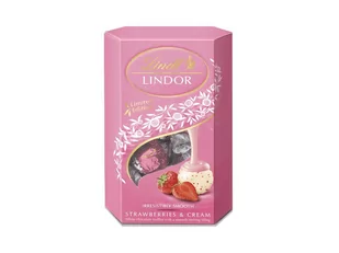 Lindor, Strawberry Cornet, 200g - Bombonierki i czekoladki - miniaturka - grafika 1