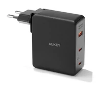 Ładowarki do telefonów - Aukey PA-B7O GaN 2x USB-C USB-A QC PD 140W - miniaturka - grafika 1