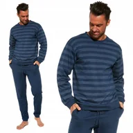 Piżamy męskie - ﻿CORNETTE LOOSE piżama męska w paski 117/235 - XL - miniaturka - grafika 1