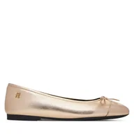 Baleriny - Baleriny Tommy Hilfiger Metallic Toe-Cap FW0FW08920 Złoty - miniaturka - grafika 1