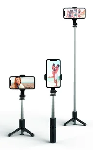 4smarts 540572 kijek do selfie Smartfon Czarny - Selfie stick - miniaturka - grafika 1