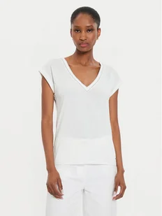 Morgan T-Shirt 242-DAYA Biały Regular Fit - Koszulki i topy damskie - miniaturka - grafika 1