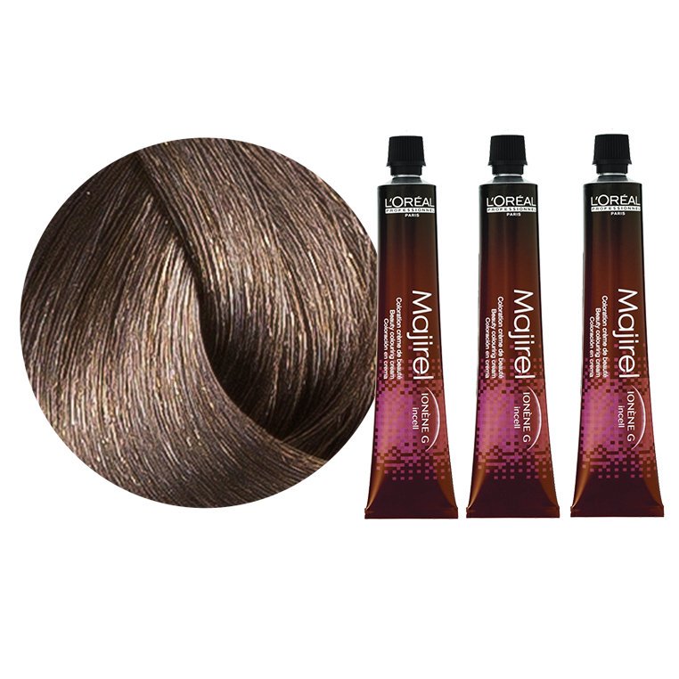 Loreal Majirel 7.1 3x 50 ml trwała farba blond popielaty koloryzacja zestaw