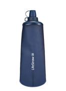 Shakery i bidony sportowe - Butelka z filtrem Lifestraw Peak Series Flex Squeeze Bottle 1L - mountain blue - miniaturka - grafika 1
