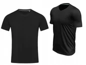 Koszulki męskie - ELASTIC T-shirt Koszulka Męska JAKOŚĆ STEDMAN 9610 CZARNA S - miniaturka - grafika 1