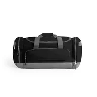Torby podróżne - Torba wielofunkcyjna sportowa podróżna basen siłownia czarna 65L - miniaturka - grafika 1