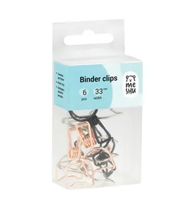Klipy do papieru CUTE CATS 33mm zestaw 6 sztuk - Spinacze i klipsy do papieru - miniaturka - grafika 1
