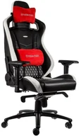 Fotele gamingowe - Noblechairs EPIC Gaming Skórzany Czarno-Biały NBL-RL-EPC-001 - miniaturka - grafika 1