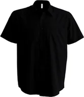 Koszule męskie - Koszula męska Kariban Ace krótki rękaw K551 Czarny Czarny 3XL - miniaturka - grafika 1