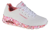 Sneakersy damskie - Skechers Uno-Loving Love 155506-WRPK damskie sneakersy, białe, rozmiar 37 1/2 - miniaturka - grafika 1