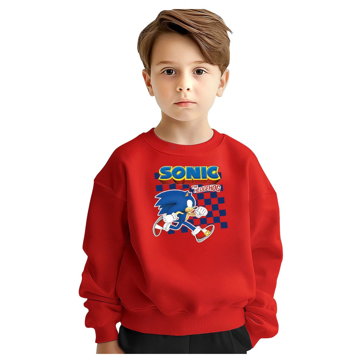 BLUZA DZIECIĘCA MŁODZIEŻOWA SONIC 104 WZORY PREZENT