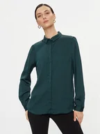 Koszule damskie - Vila Koszula 14063320 Zielony Regular Fit - miniaturka - grafika 1