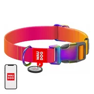 Obroże dla psów - Nylonowa obroża dla psa z kodem QR WAUDOG szer. 15 mm, dł. 25-35 cm pomarańczowy Waudog - miniaturka - grafika 1