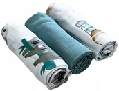 Pieluchy - PIELUCHY PIELUSZKI MUŚLINOWE PREMIUM 3 SZT 60x75cm - miniaturka - grafika 1