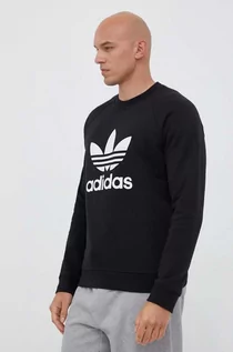 Bluzy męskie - adidas Originals bluza bawełniana męska kolor czarny z nadrukiem - grafika 1