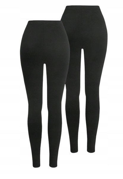 SHEIN LEGGINSY CZARNE DZIECIĘCE 2-PAK ELASTYCZNE 134-140 1ŁYF