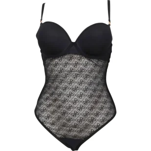 Guess Underwear Koronkowe body NORA Slim Fit - Body - miniaturka - grafika 1