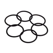 Pozostałe akcesoria fryzjerskie - Donegal Gumki do włosów Czarne 5820 12szt - miniaturka - grafika 1