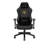 Fotele gamingowe - Anda Seat Phantom 3 L Gamingowy do 120kg Skóra ECO Czarno-złoty - miniaturka - grafika 1