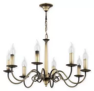 Lampy sufitowe - Lemir Asti żyrandol 8-punktowy patyna O2898 W8 PAT O2898 W8 PAT - miniaturka - grafika 1