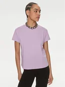 Koszulki i topy damskie - Patrizia Pepe T-Shirt 2M4373/J111-M495 Fioletowy Regular Fit - miniaturka - grafika 1