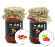Miód - ZESTAW MIODÓW - MALINA I TRUSKAWKA - Tegoroczne 2024, z Polski - miniaturka - grafika 1