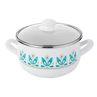 Garnki - Garnek emaliowany pyza CAMELLIA pokrywka 20 cm 4,2 l - miniaturka - grafika 1