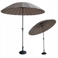 Parasole ogrodowe - Parasol do ogrodu PHUKET 2,8m Taupe - Focus Garden - miniaturka - grafika 1