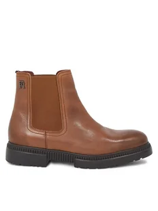 Tommy Hilfiger Sztyblety Comfort Cleated Termo Lth Chel FM0FM04650 Brązowy - Botki męskie - miniaturka - grafika 1
