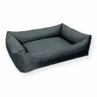 Legowiska dla psów - Legowisko Sofa wodoodporna dla psa KOKO, 80x60 cm, Grafit - miniaturka - grafika 1