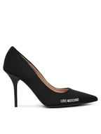 Czółenka - LOVE MOSCHINO Szpilki JA10089G1MIM0000 Czarny - miniaturka - grafika 1
