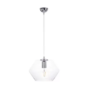 Keter Lighting Eve lampa wisząca 1x60W srebrny/szkło przezroczyste 900 - Lampy sufitowe - miniaturka - grafika 1