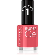 Odżywki do paznokci - Rimmel London Super Gel firmy Kate Moss lakier do paznokci Duo Pack, 12, SOUL Session cieni, Nude 34776273032 - miniaturka - grafika 1