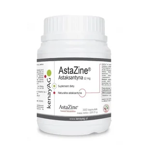Kenay Astaksantyna AstaZine 12mg 300 kaps Oczy Skóra Rak - Serce i układ krążenia - miniaturka - grafika 1