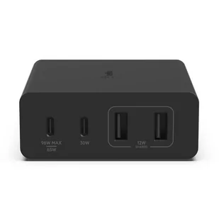 BELKIN ŁADOWARKA 108W 4-PORTY USB GAN DESKTOP BLK - Ładowarki do telefonów - miniaturka - grafika 3