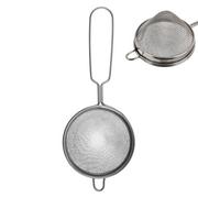 Zaparzacze i kawiarki - Orion Sitko kuchenne podwójne stalowe zaparzacz do zaparzania parzenia herbaty ziół z uchwytem 9,5 cm O-124475 + O-124475 - miniaturka - grafika 1