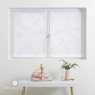 Firany - Firanki kuchenne krótkie Leaf, wzór liści, 2 sztuki, 60 x 90 cm - miniaturka - grafika 1