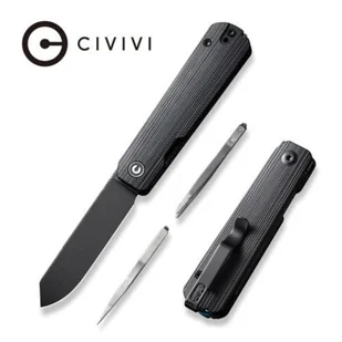 Nóż składany Civivi Sendy Black G10, Black Stonewashed Nitro-V by Ben Petersen (C21004B-2) - Noże - miniaturka - grafika 1