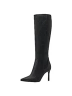 Botki damskie - Tamaris Damskie botki 1-1-25514-41, Black Glam, 36 EU - miniaturka - grafika 1